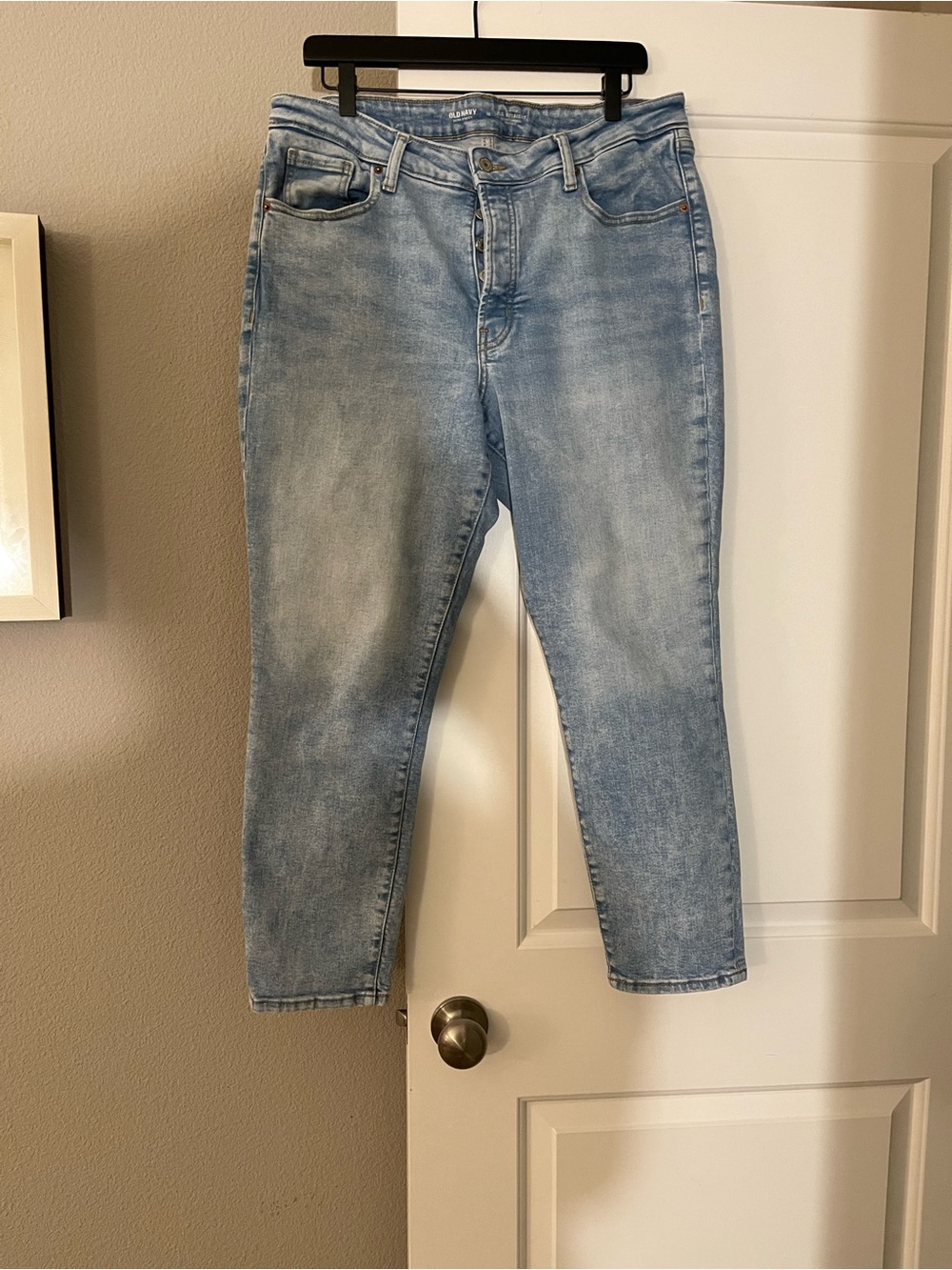 Old Navy OG Straight Blue Straight Jeans - Classic Wash - 16